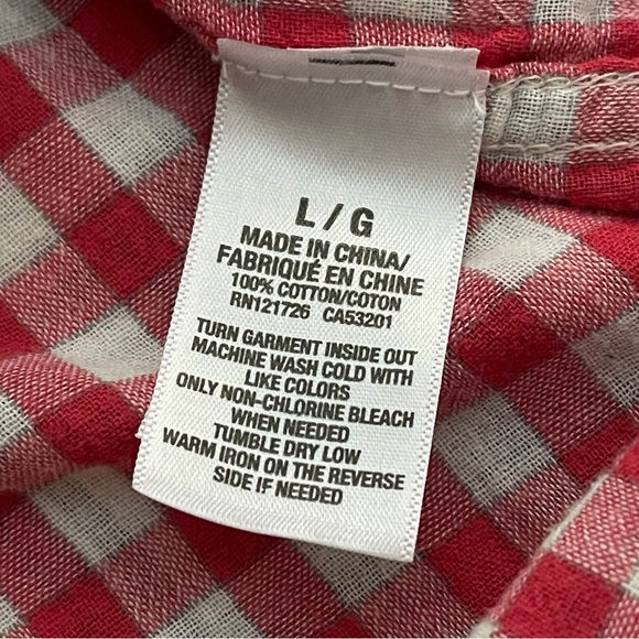 AEROPOSTALE Women’s Long Sleeve Plaid Lined Button Down Shirt L - Picture 15 of 15